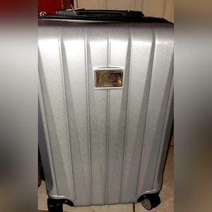 Silver Hard Shell Carry-on Luggage